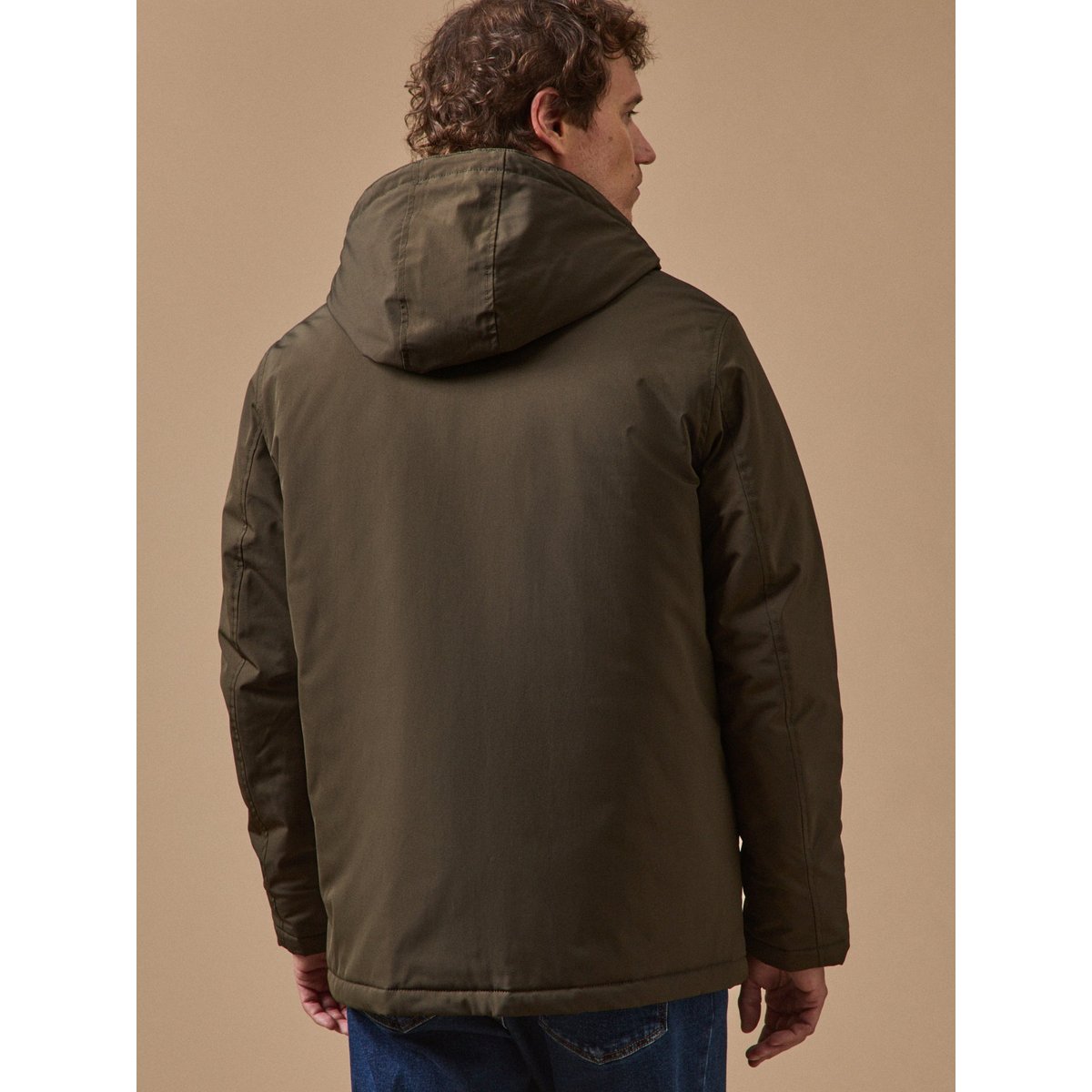 Parka courte kaki fonce, CYRILLUS