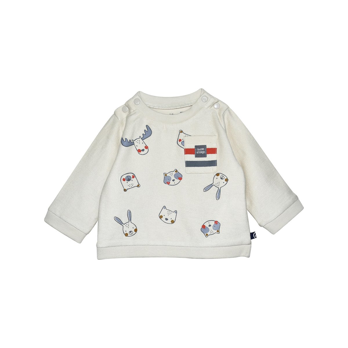Ensemble t-shirt pantalon chaussettes pablo beige, SUCRE D'ORGE