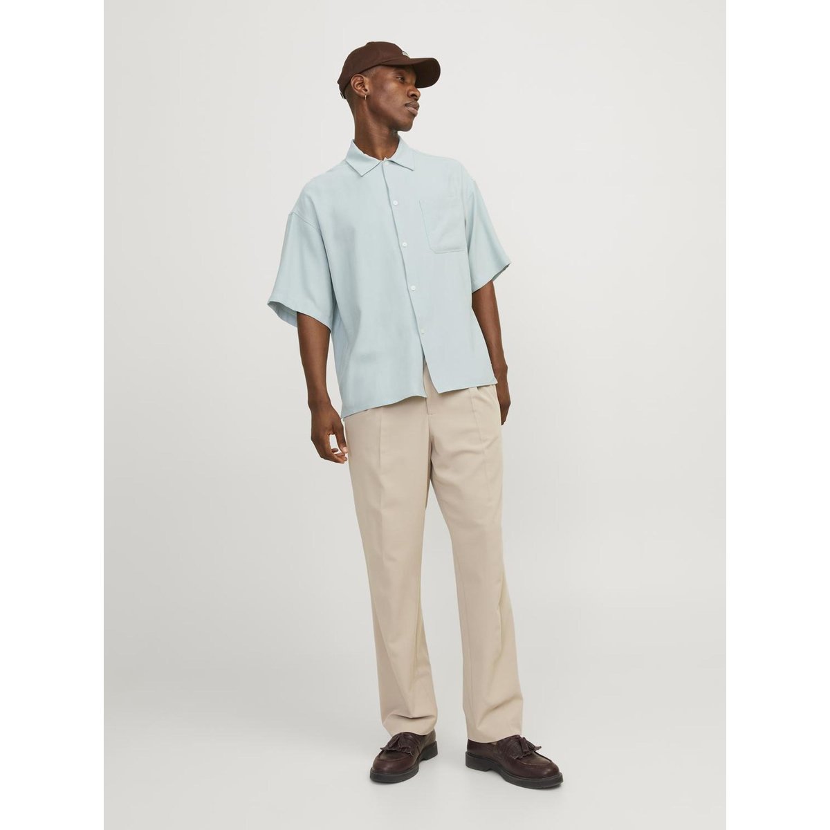 Chemise gray mist, JACK & JONES