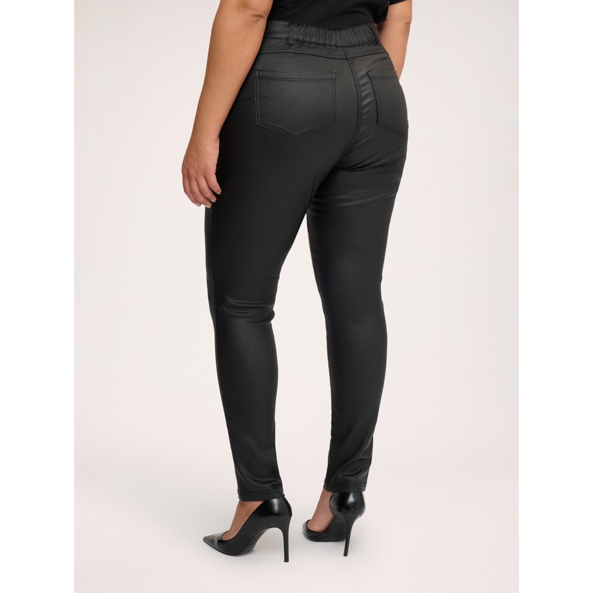 Pantalon slim noir, FIORELLA RUBINO