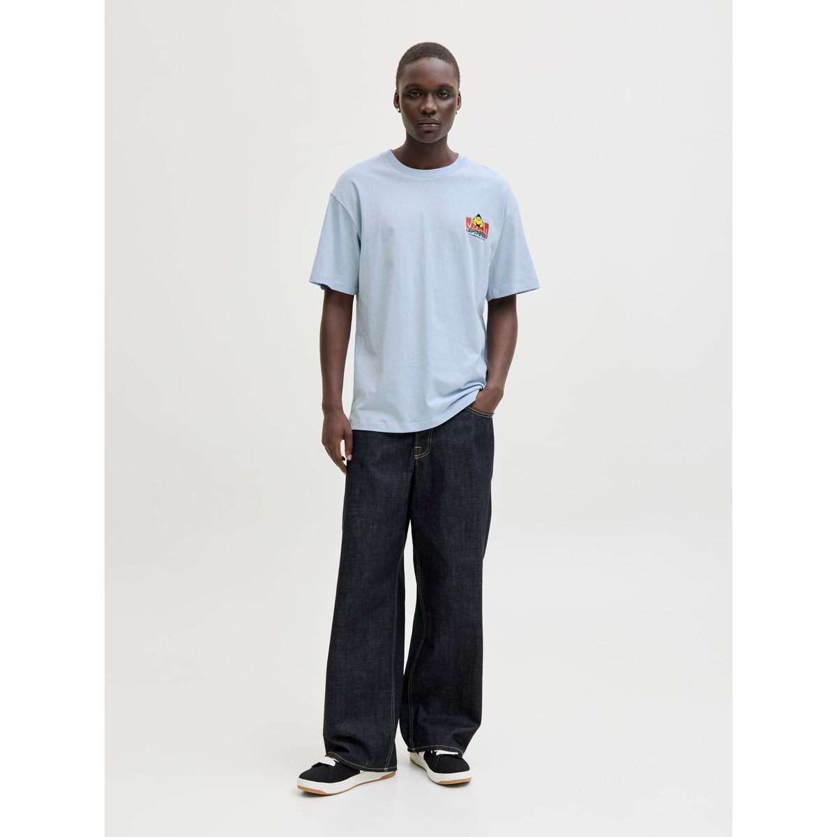 T-Shirt bleue - subdued blue, JACK & JONES