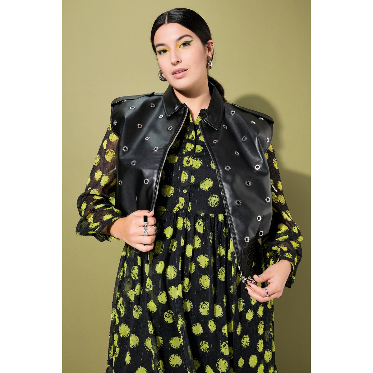 Veste sans manches, coupe Boxy cropped noir, STUDIO UNTOLD