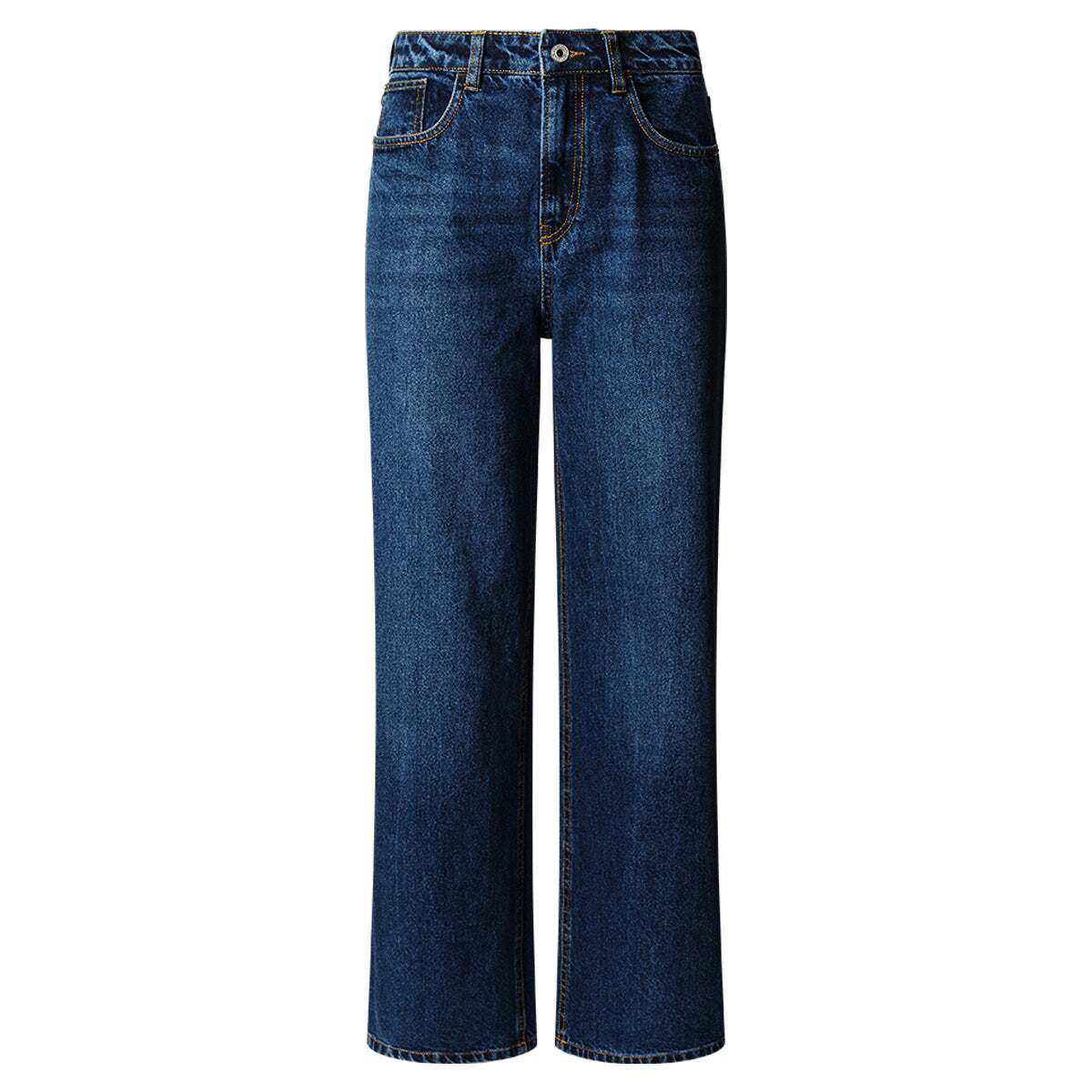 Jean Coupe Regular, Taille Haute - Lexa stonewash dark indigo, PEPE JEANS