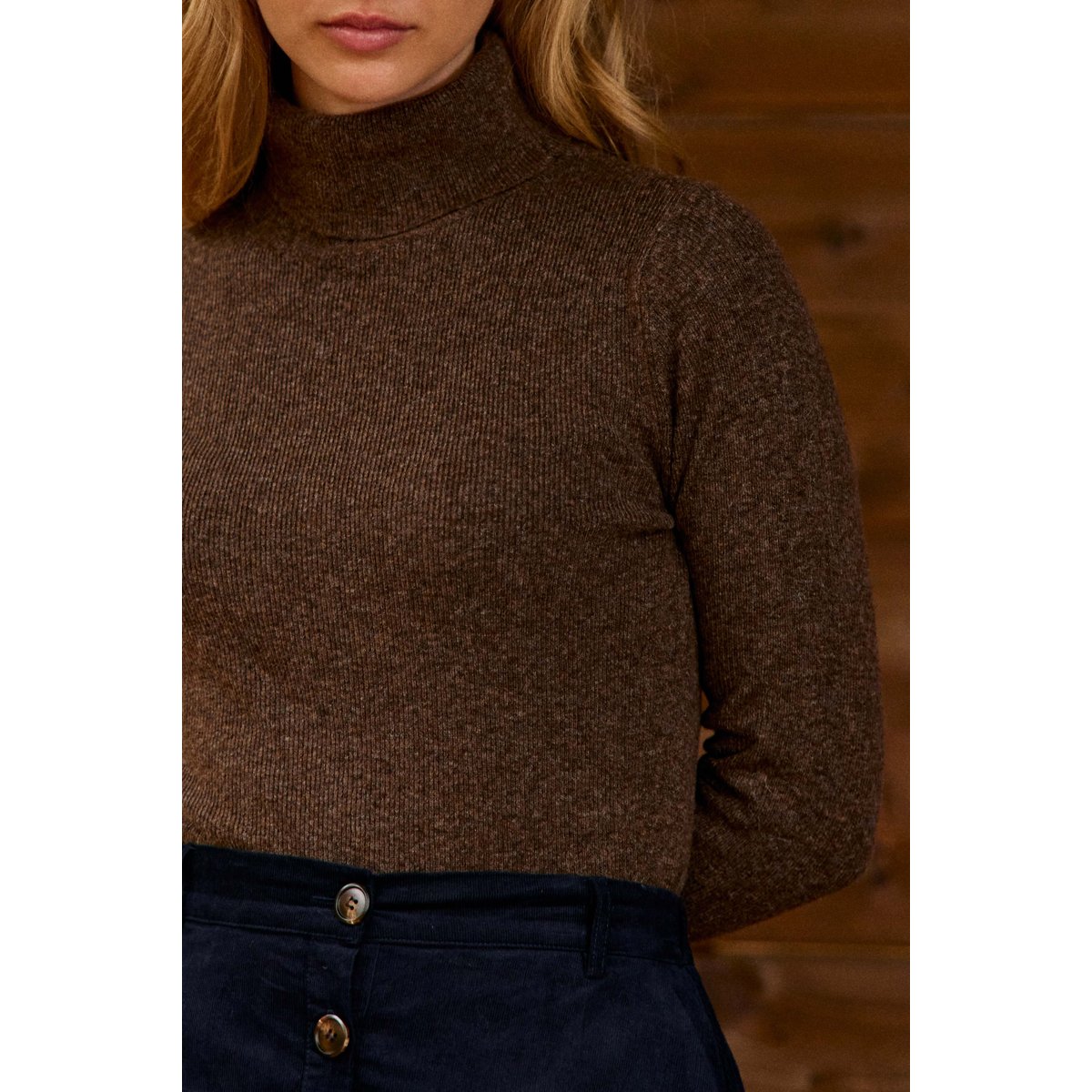 PULL uni MILIA 16-marron, LA PETITE ETOILE