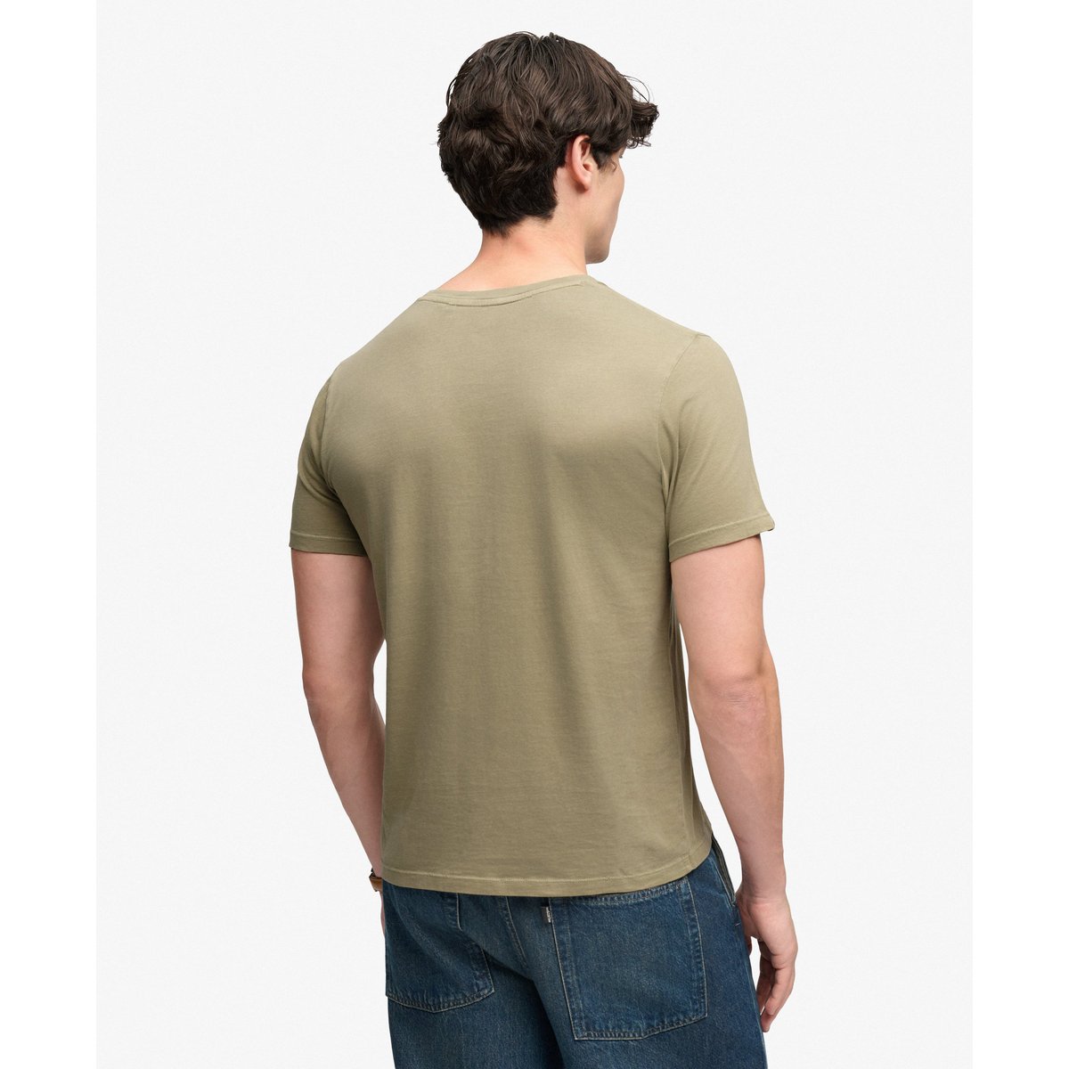 T-shirt Classic Essential Graphic Coupe Décontractée kaki clair, SUPERDRY