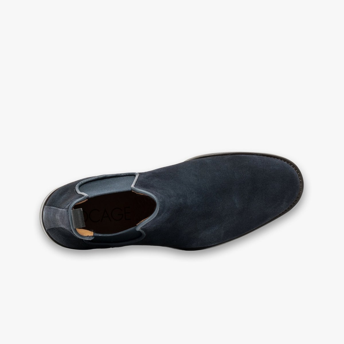 Boots en cuir MILO bleu marine, BOCAGE