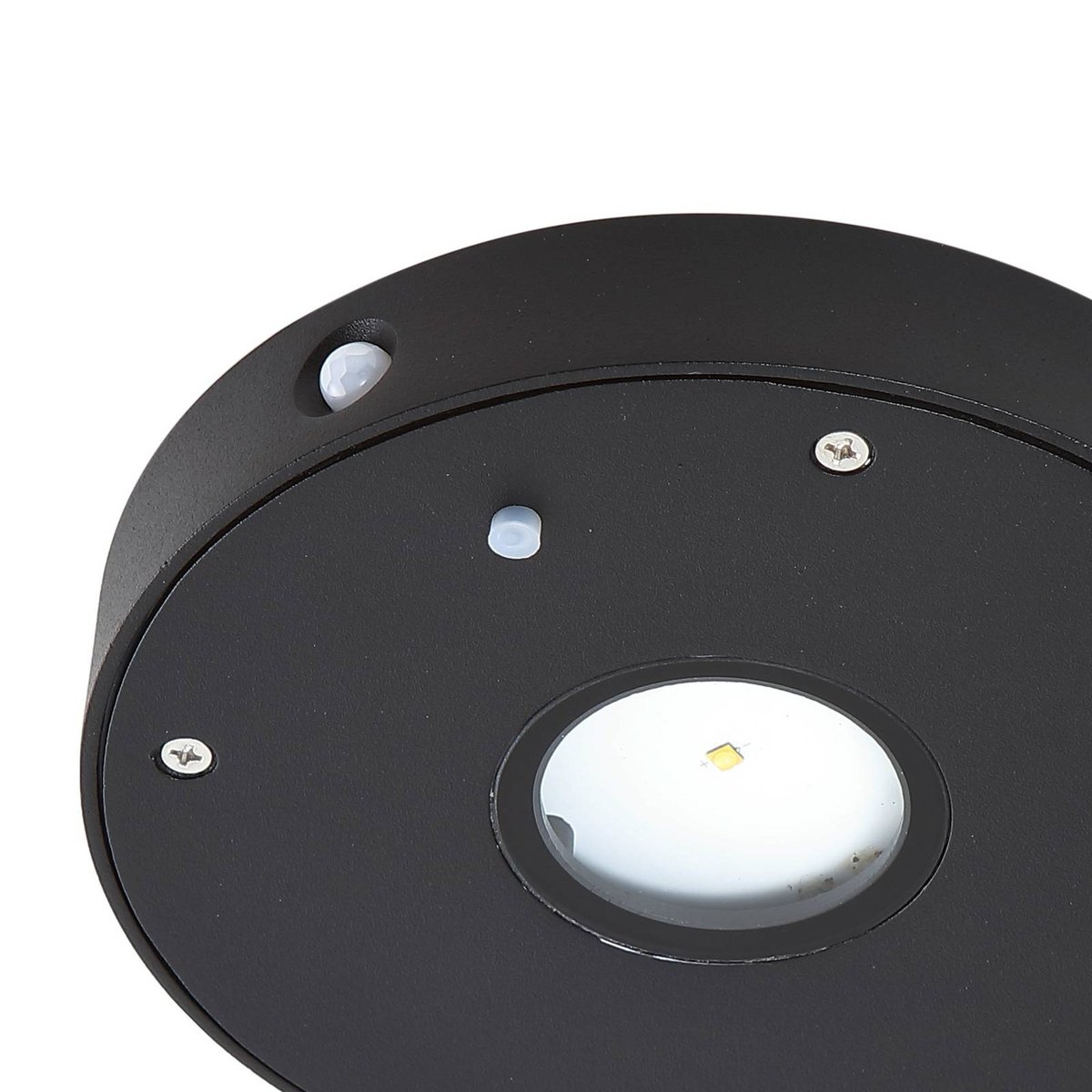 Lampe solaire extérieure en aluminiumLED noir, LUCANDE