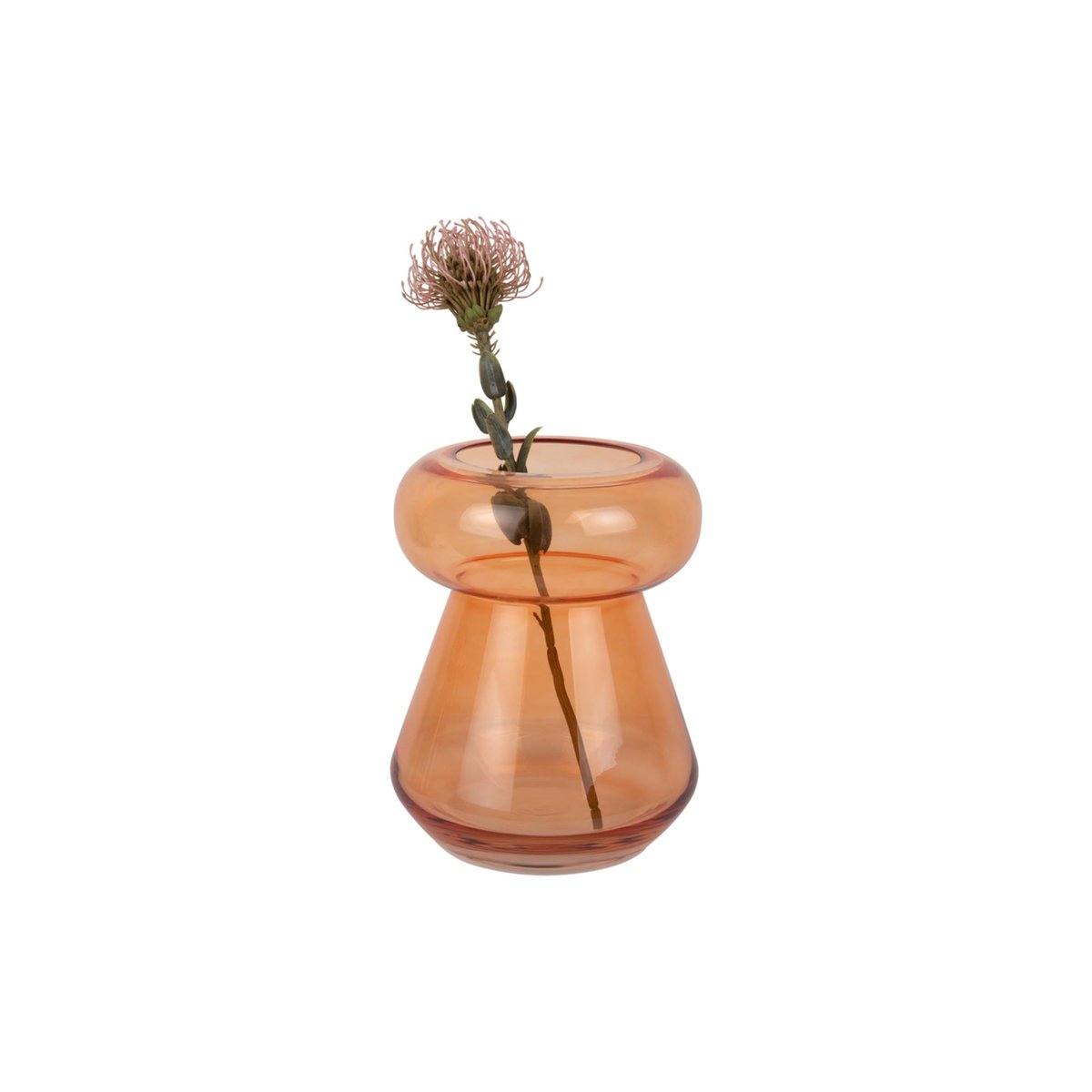 Vase Verre EXCELENTE orange vif, PRESENT TIME