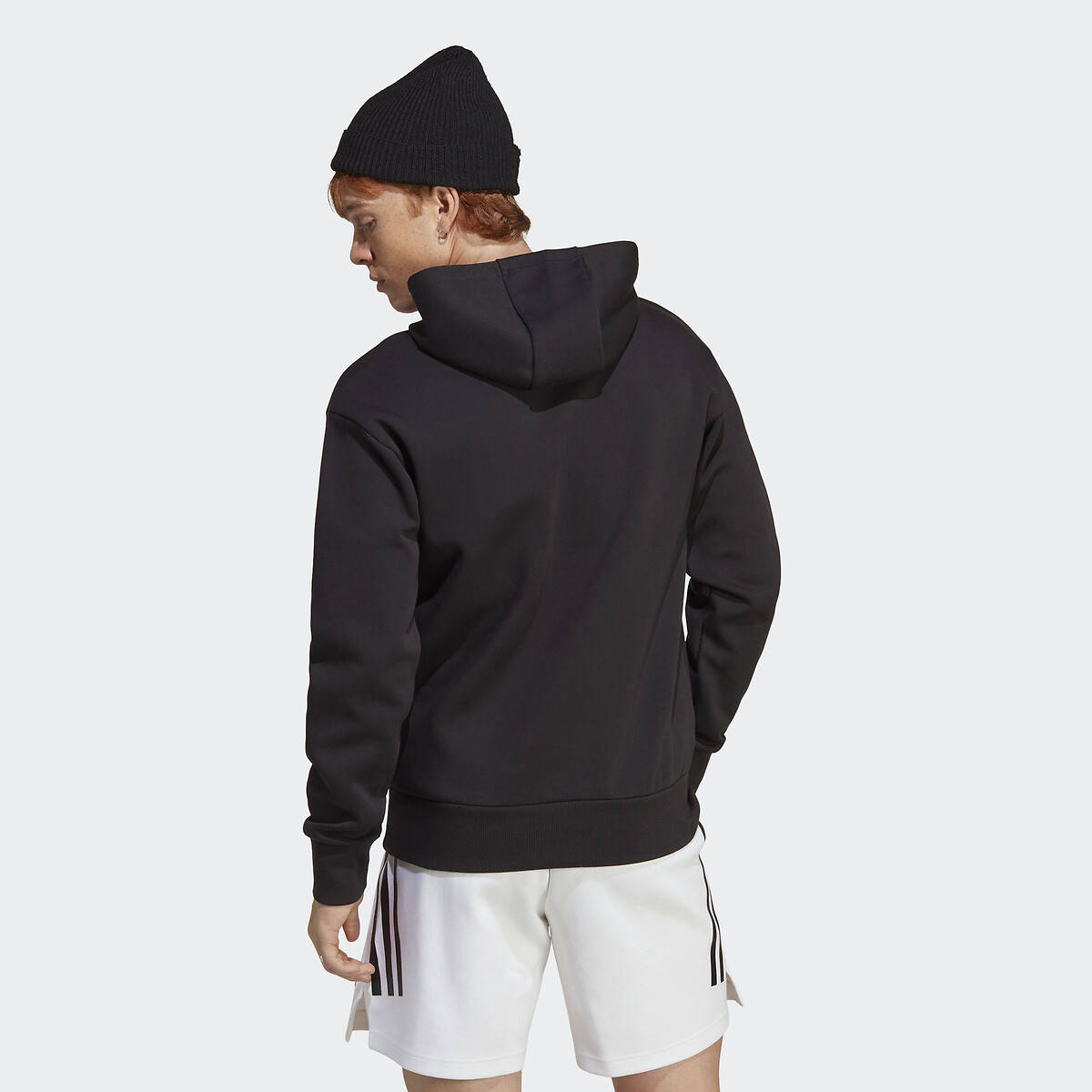 Sweat à capuche logo en relief noir, ADIDAS SPORTSWEAR