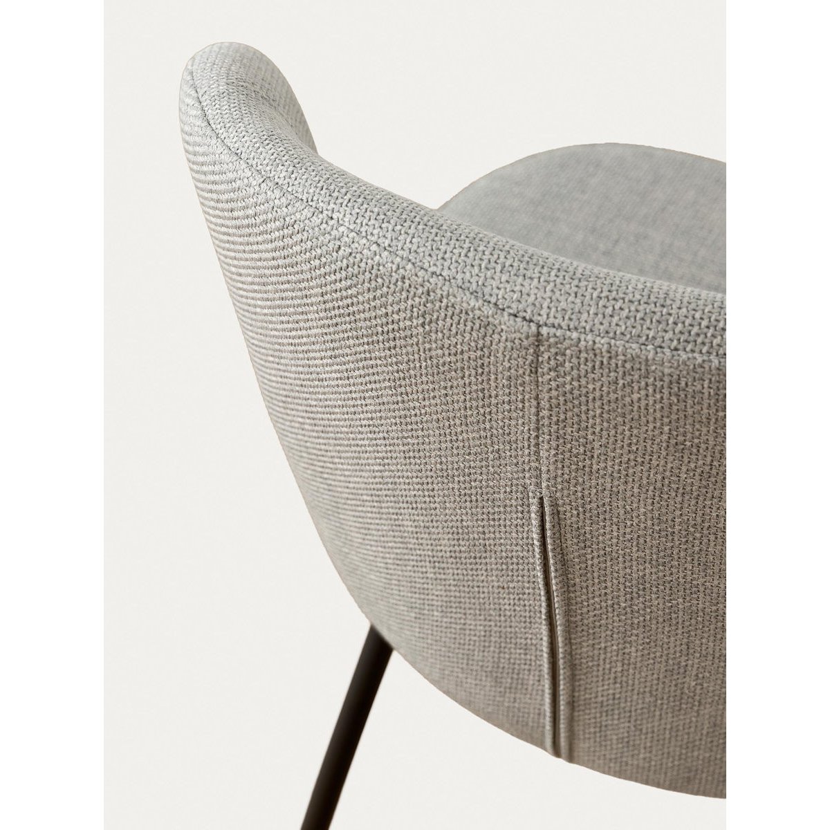 Chaise de salle à manger Rembourrée Gris-BEIZ gris, KENAY