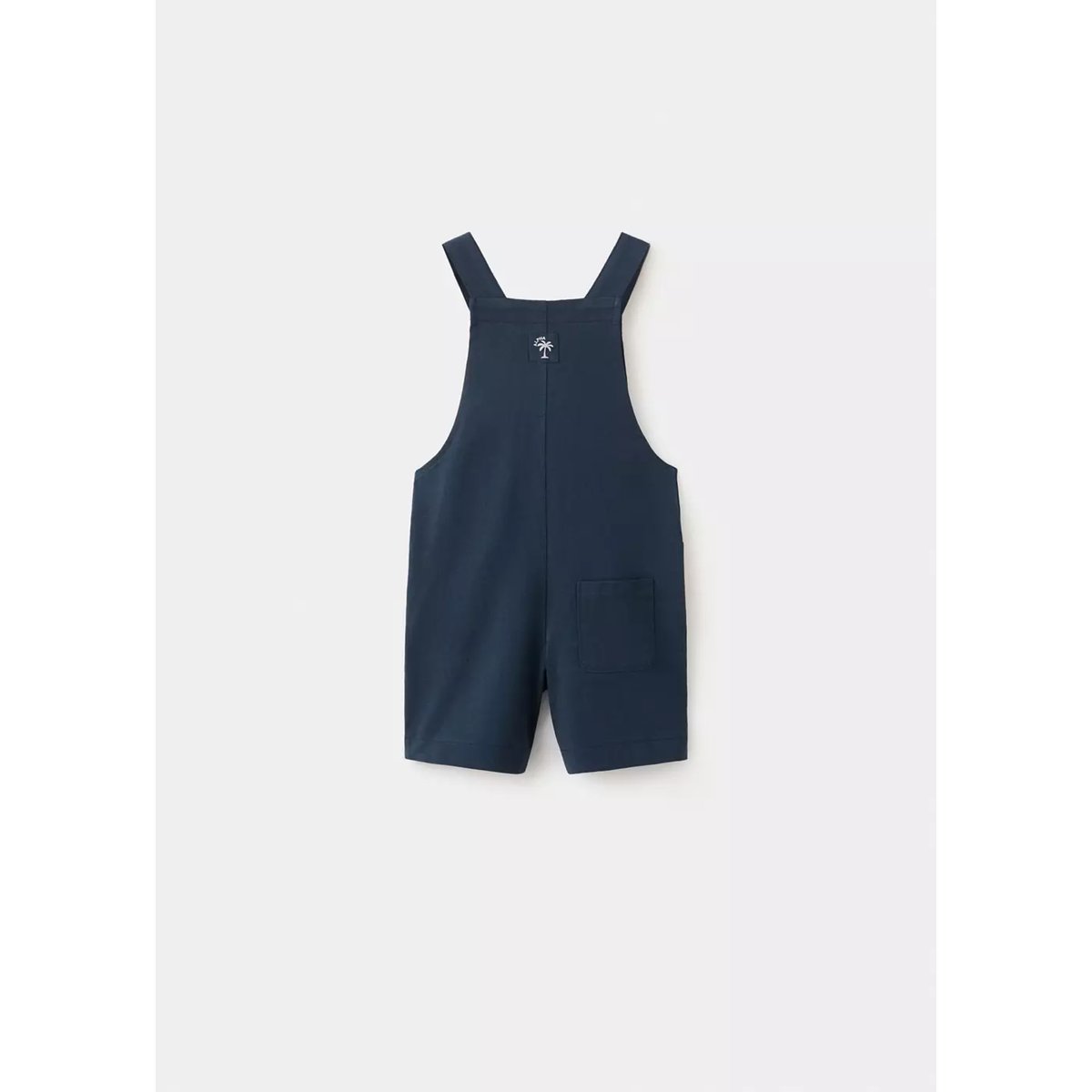 Salopette courte coton bleu marine, MANGO BABY