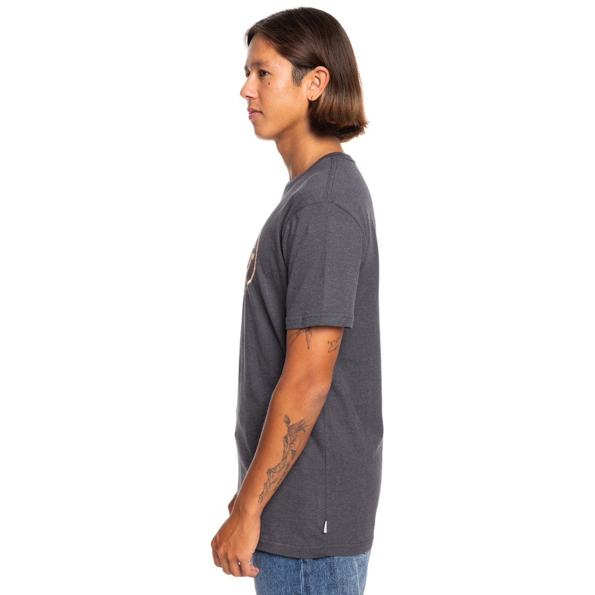 T-shirt WHAT WE DO BEST noir charcoal heather, QUIKSILVER