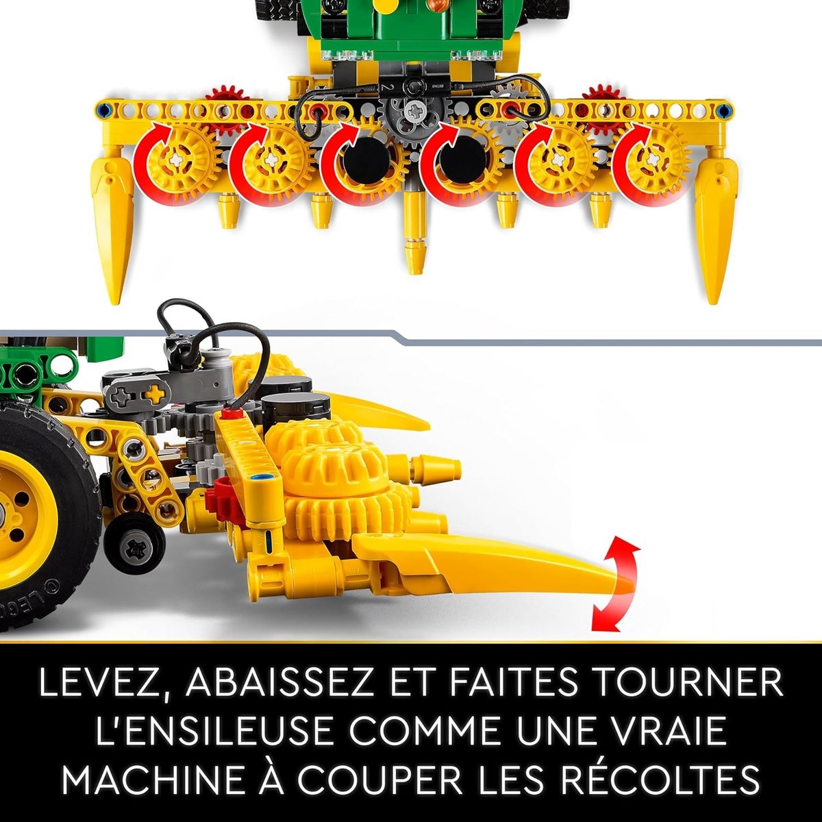 LEGO Technic John Deere 9700 - Ensileuse Automotrice 42168 pour Enfants les couleurs classiques de john deere, LEGO
