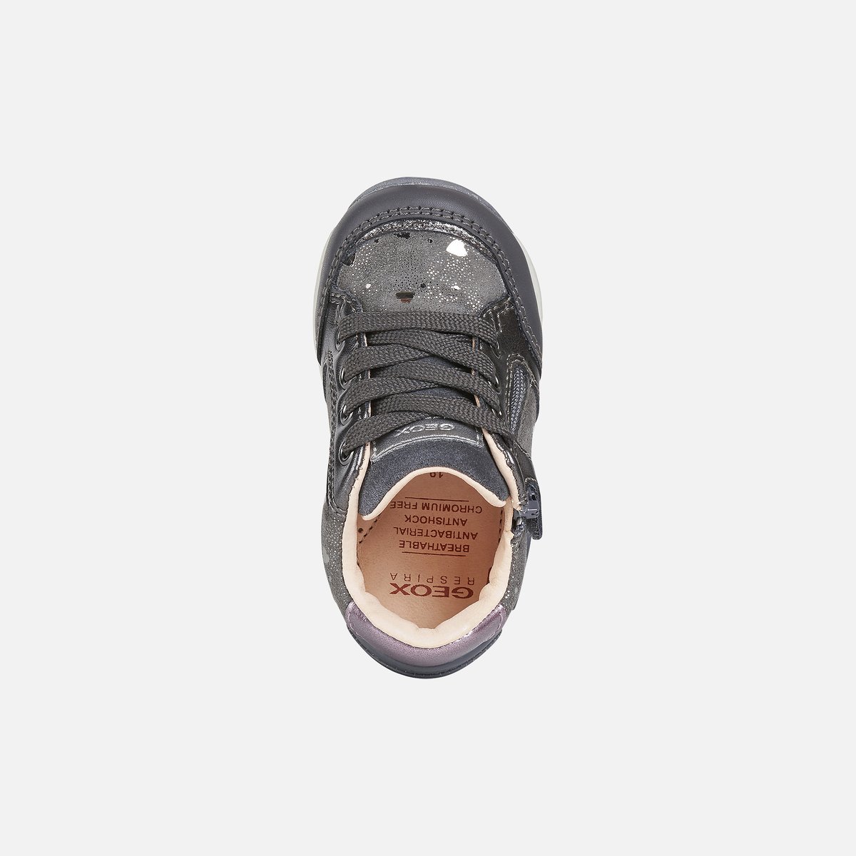 Baskets Premiers Pas  B Each gris foncé, GEOX