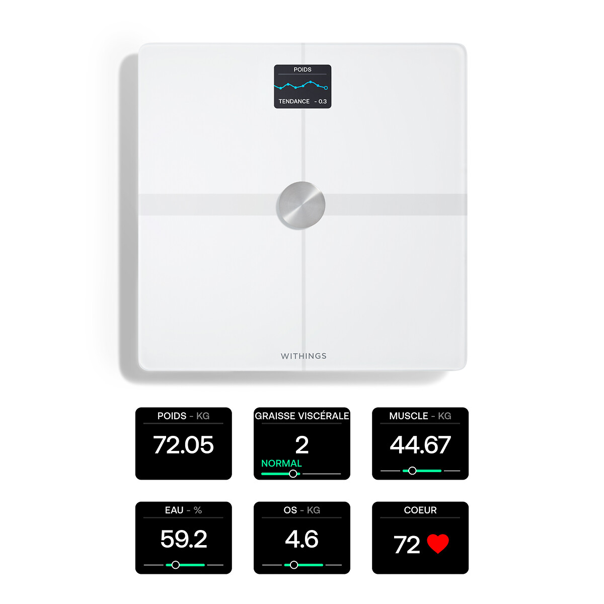Pèse personne Body Smart blanc, WITHINGS