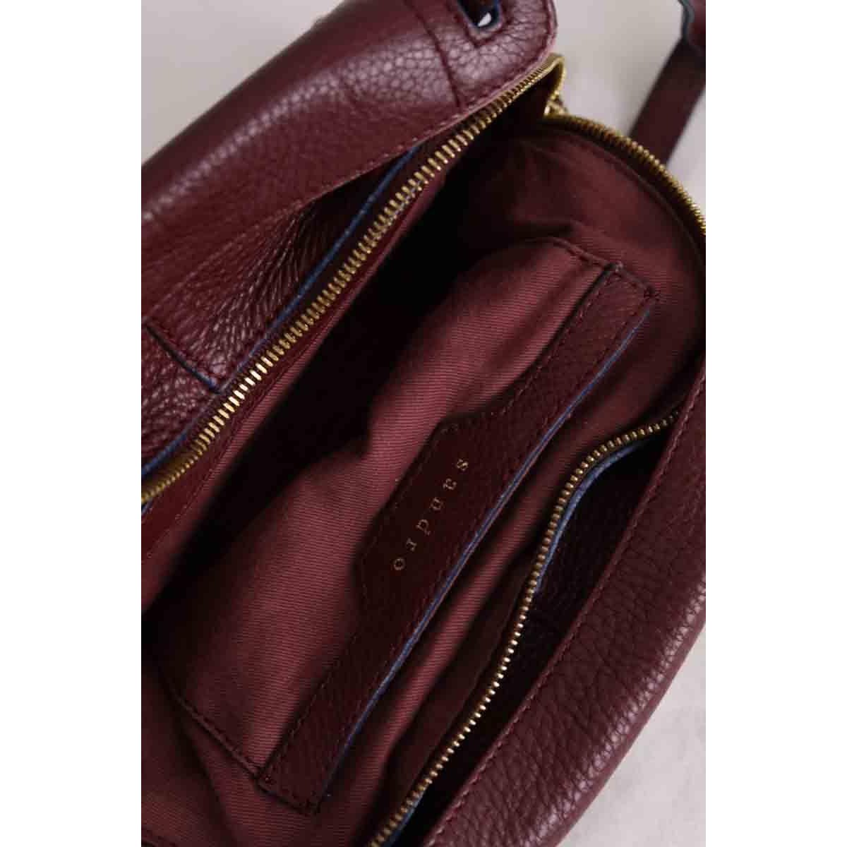 Sac à bandoulière - Bon État bordeaux, SANDRO
