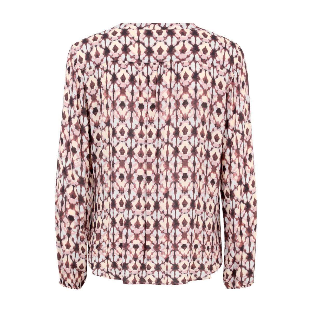 T-shirt façon blouse à motifs violet/rose, CARTOON