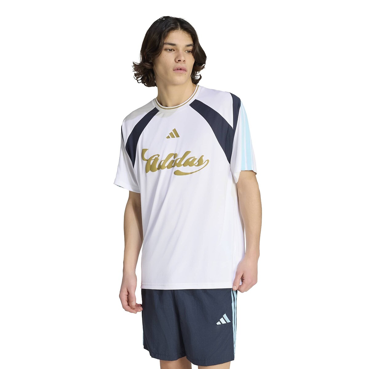 T-shirt manches courtes en jersey HOUSE OF TIRO blanc, ADIDAS SPORTSWEAR