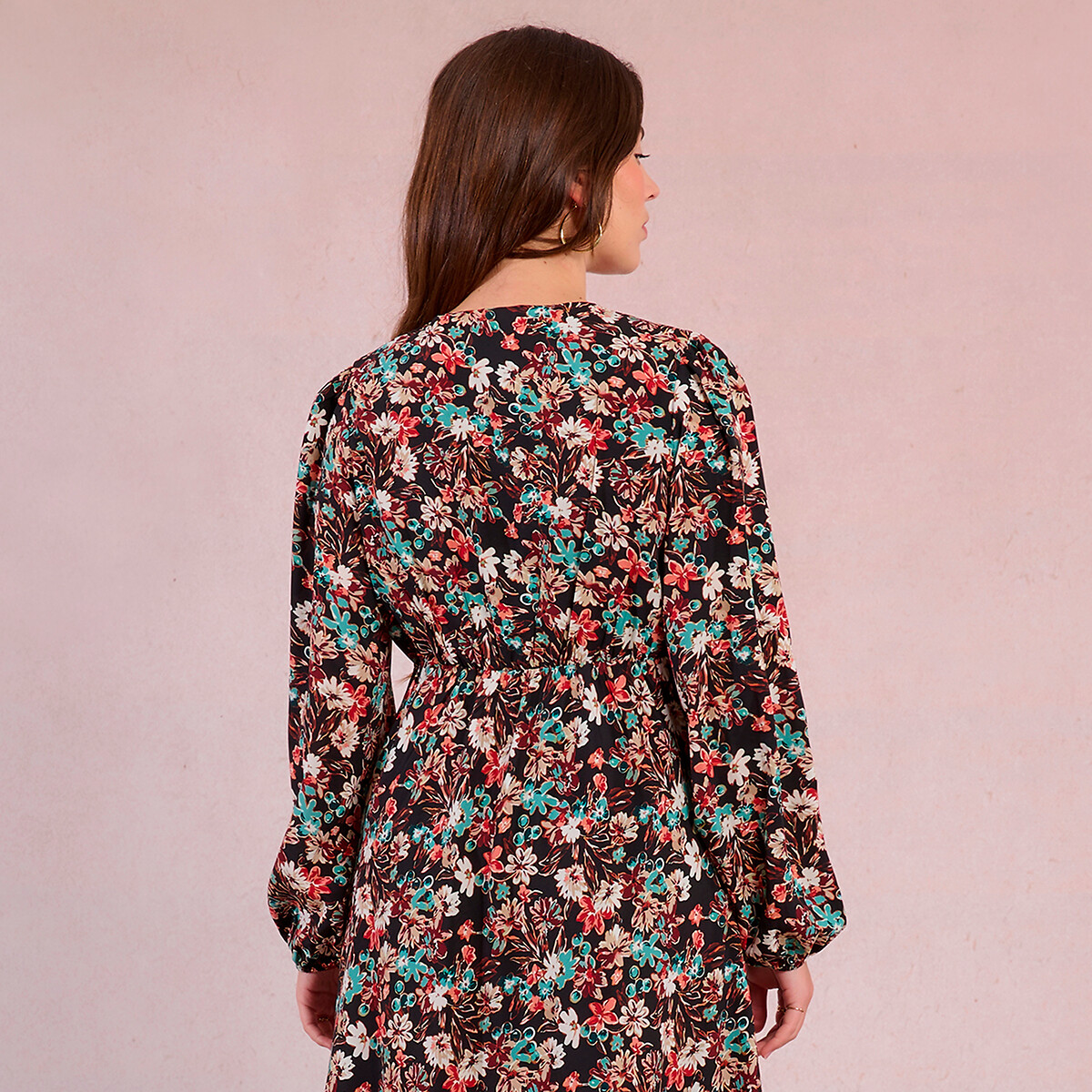 Floral Print Maxi Dress black print, MOLLY BRACKEN