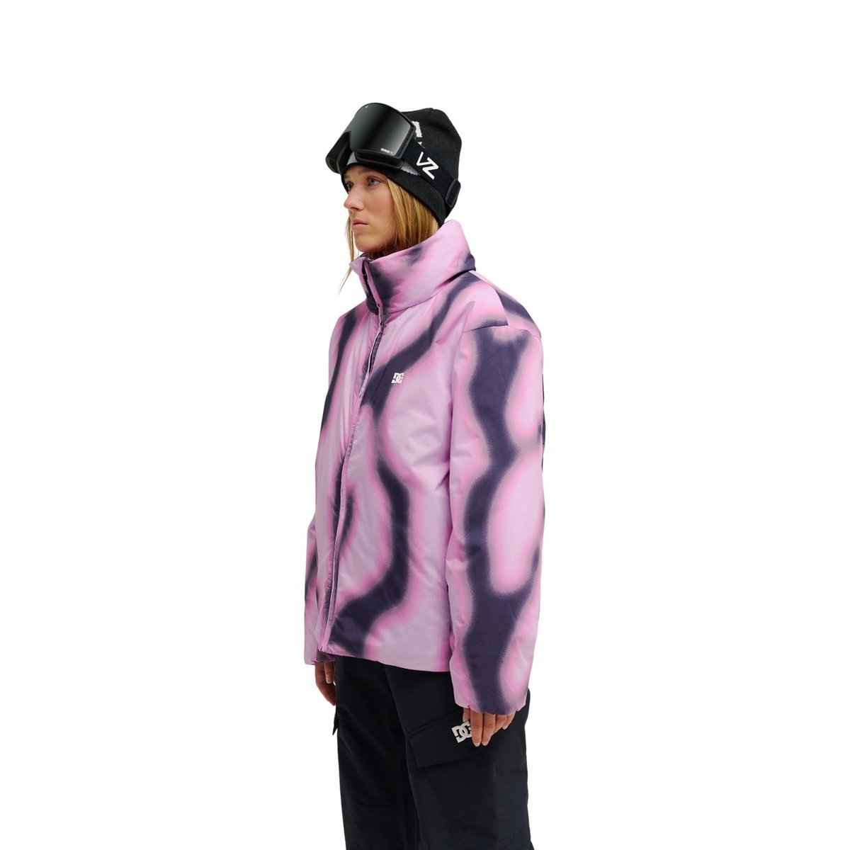 Doudoune technique courte AURA 10K. rose offscale lilac, DC SHOES