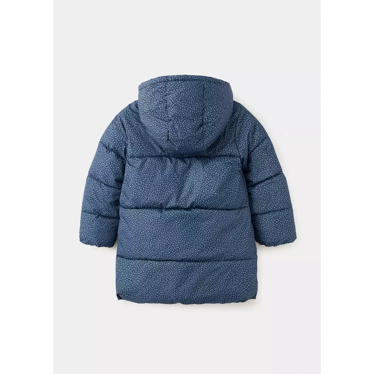 Anorak matelassé à fleurs bleu nuit, MANGO KIDS