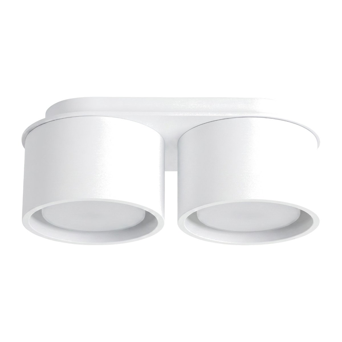 Plafonnier Aluminium Blanc Gx53 2 MODO blanc, EDEN