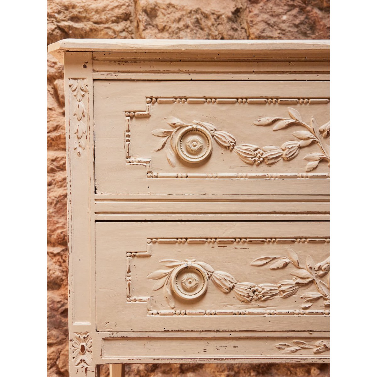 Commode en bois Garance N°674 - Bon état blanc, DEBONGOUT