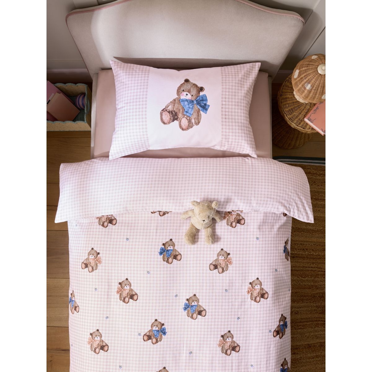 Parure de lit en coton brossé ultra-doux ours, NEXT