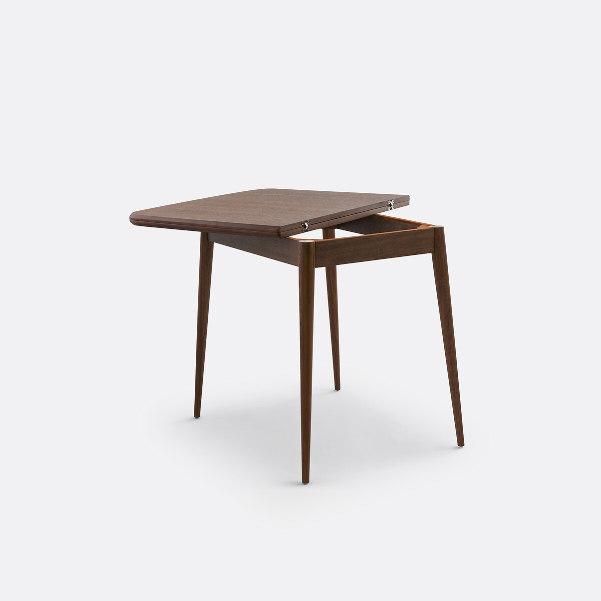 Esstisch AYLIN, ausziehbar, Nussbaumfurnier, 2 bis 6 Gedecke nussbaumfarben, LA REDOUTE INTERIEURS