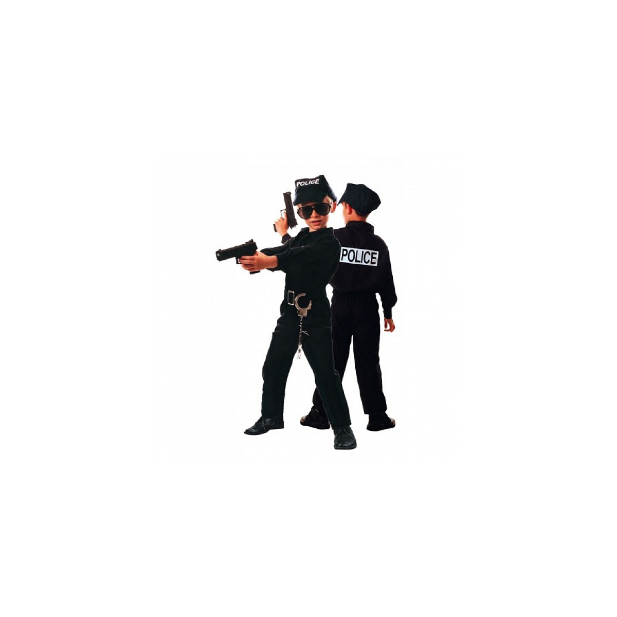 Costume policier 4 a 6 ans couleur unique, PARTY PRO