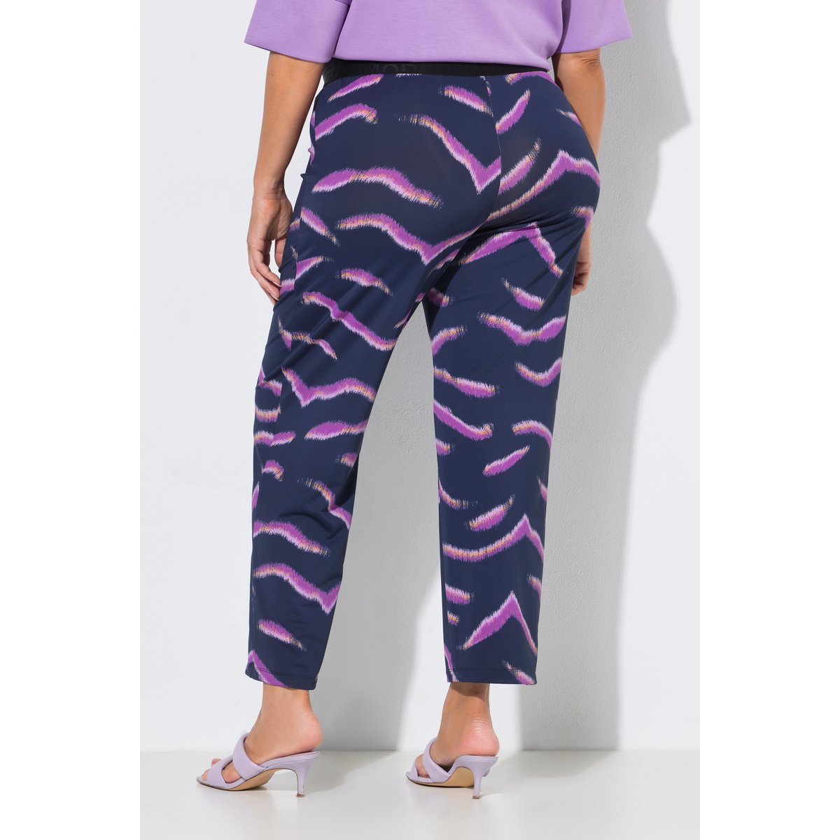 Pantalon Sienna en jersey, motif animal marine, ULLA POPKEN