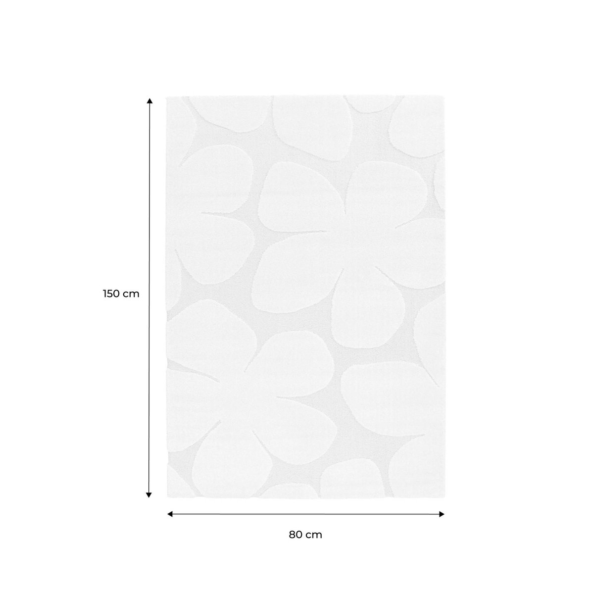 Tapis intérieur rectangulaire vintage BETTY crème, SWEEEK
