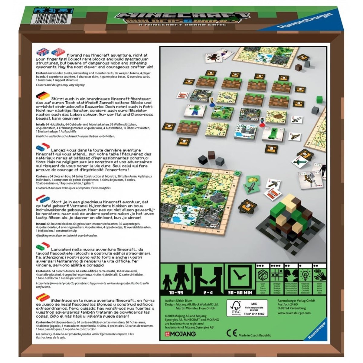Jeu de stratégie Minecraft builders and biomes multicolore, RAVENSBURGER