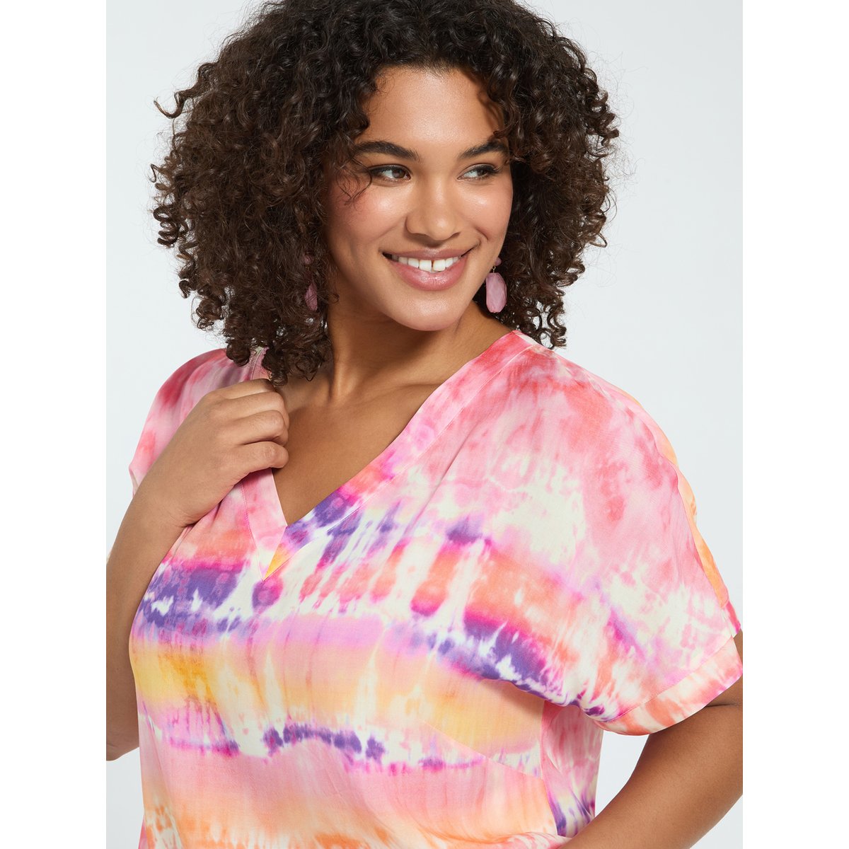 Blouse tie-dye fuchsia, FIORELLA RUBINO