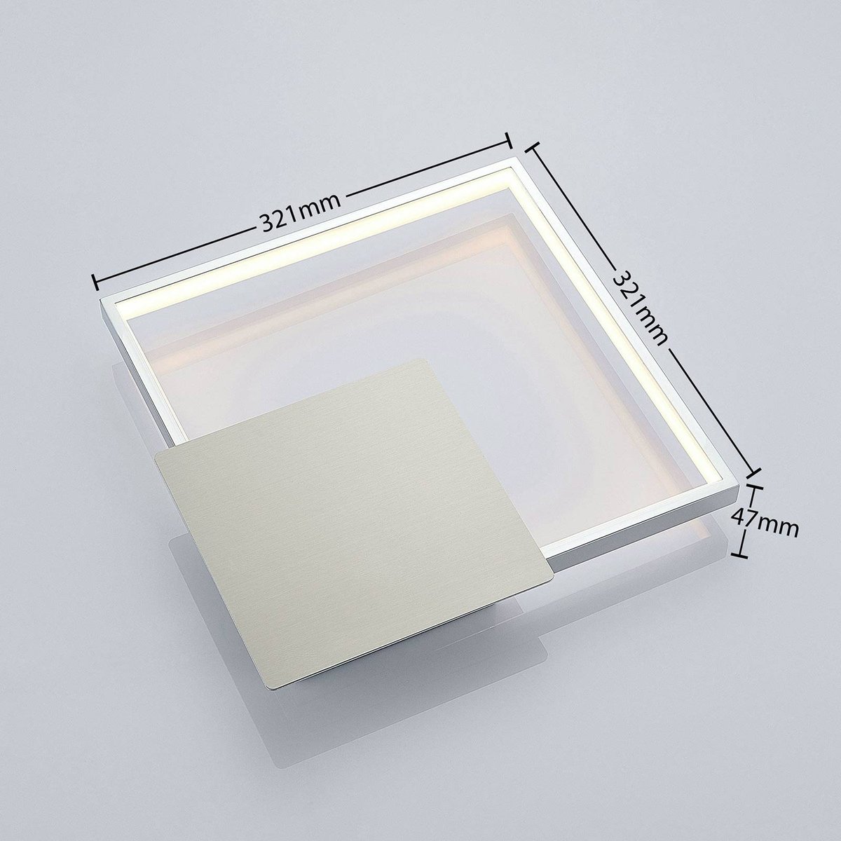 Applique moderneLED, Anays clair, chrome, crème, LINDBY