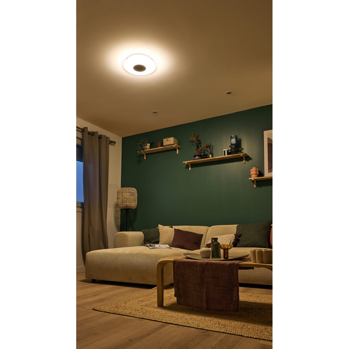 Plafonnier LED, VIZZINI ENKI blanc, INSPIRE