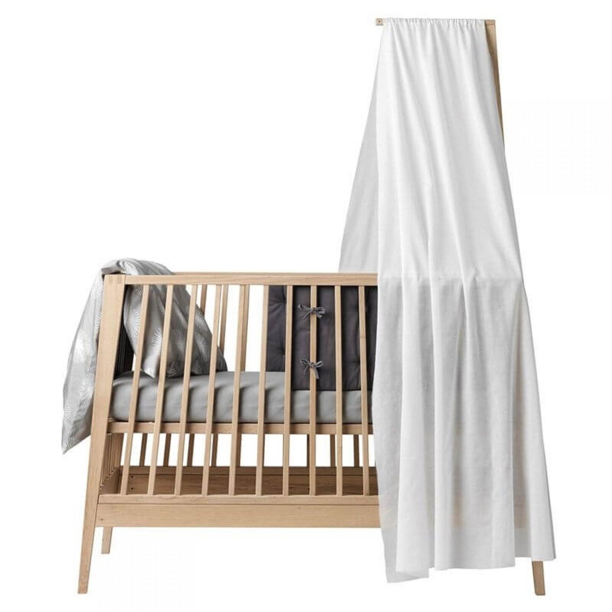Voile de lit bébé Linea/Luna blanc, LEANDER