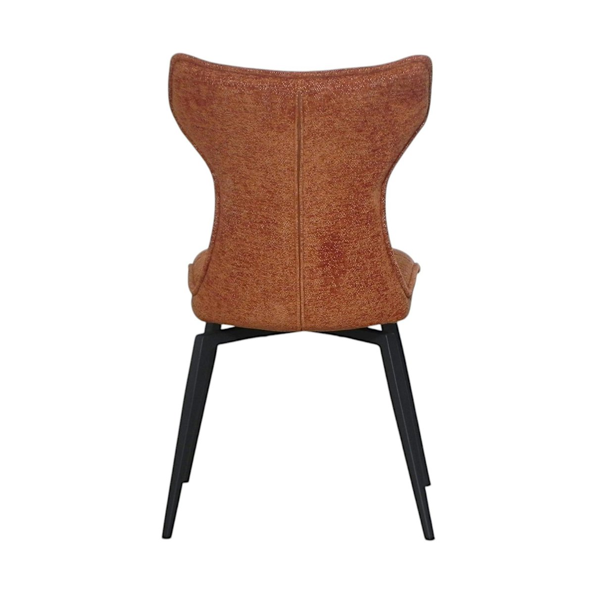 Chaise terracotta pivotante en velours avec passepoil (lot de 2) LOMBARDIE brique, PIER IMPORT