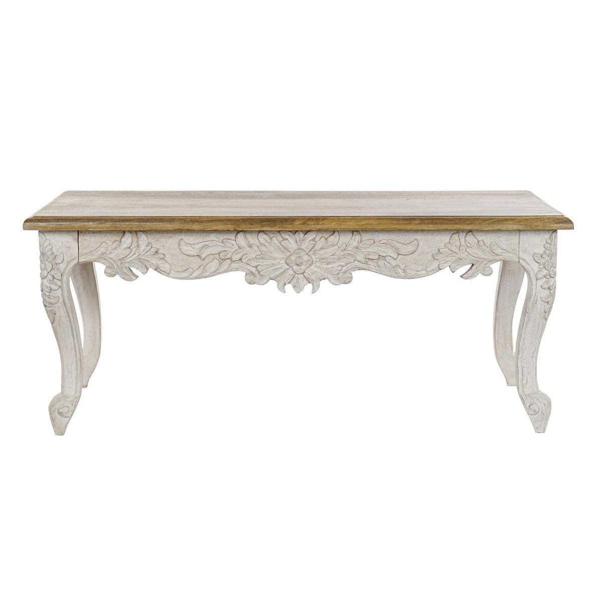 Table Basse en Bois de Mangue Sculpté - 120x61x49cm bois, WADIGA