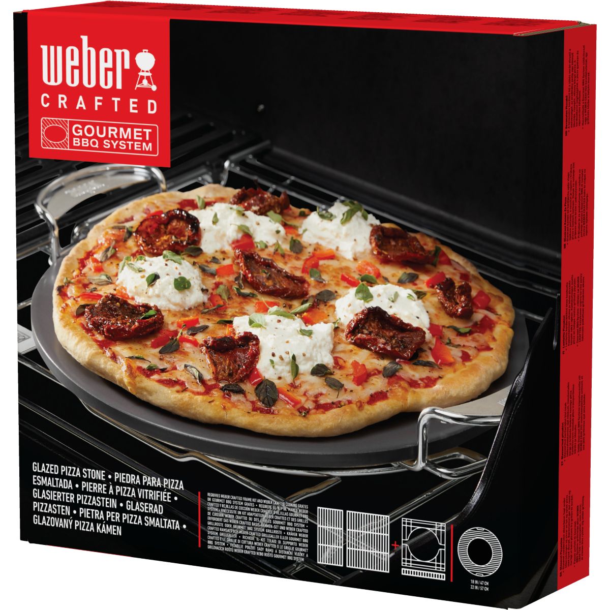 Pierre à pizza Pierre a pizza Weber crafted gris, WEBER