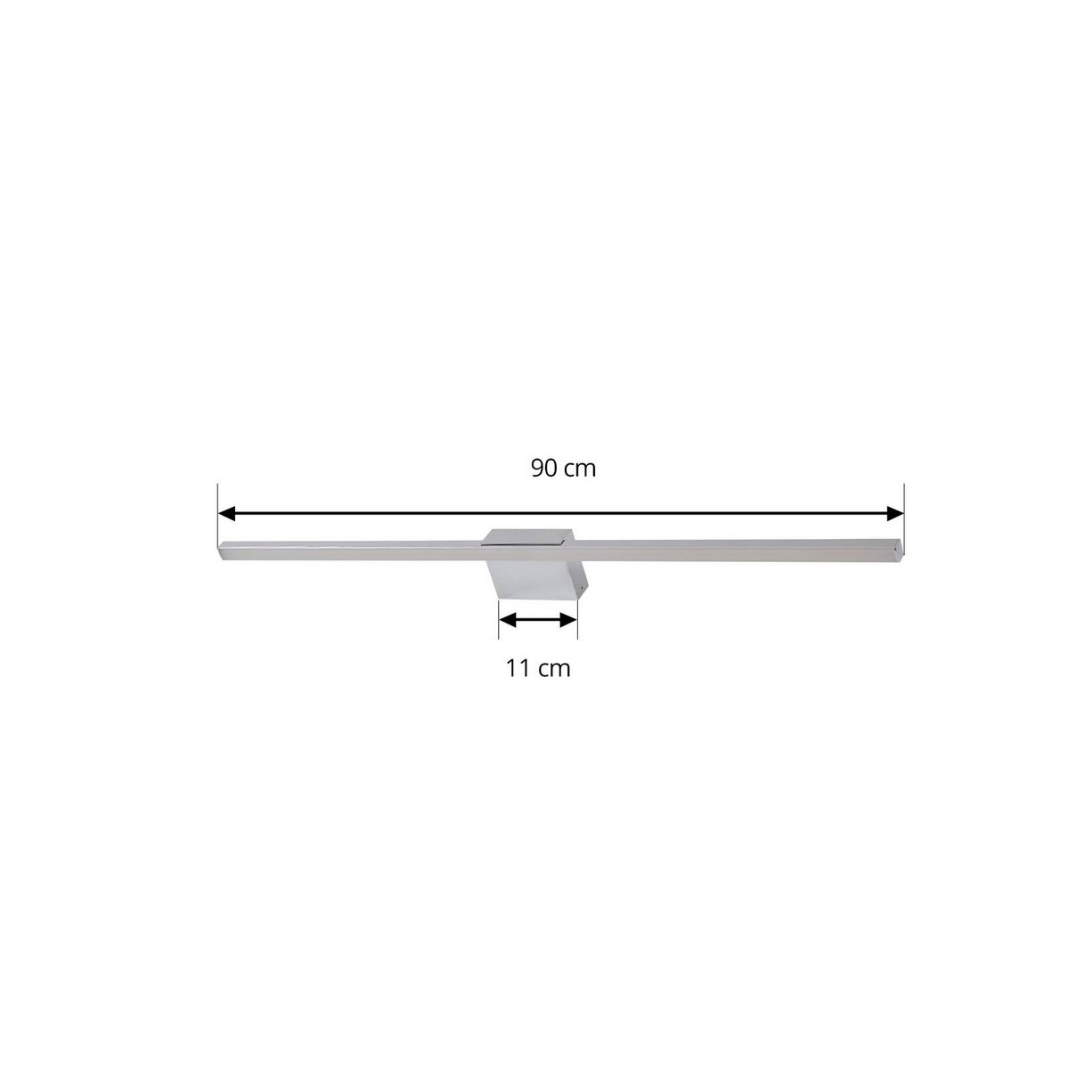 Applique en aluminium moderneLED, Kivana chrome, LUCANDE