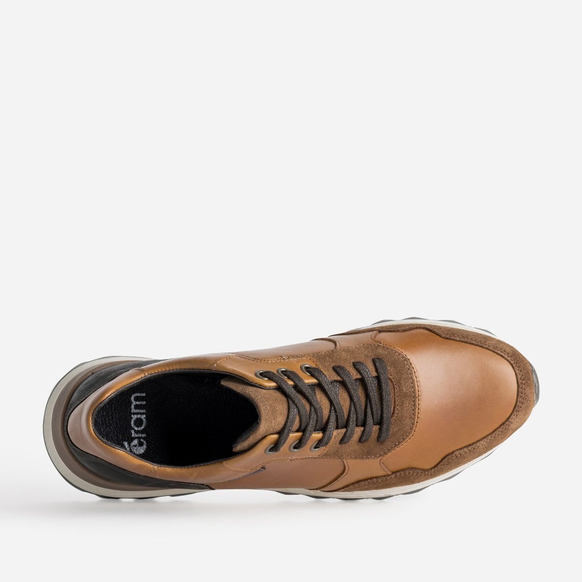 Basket en cuir PIERRINO cognac, ERAM