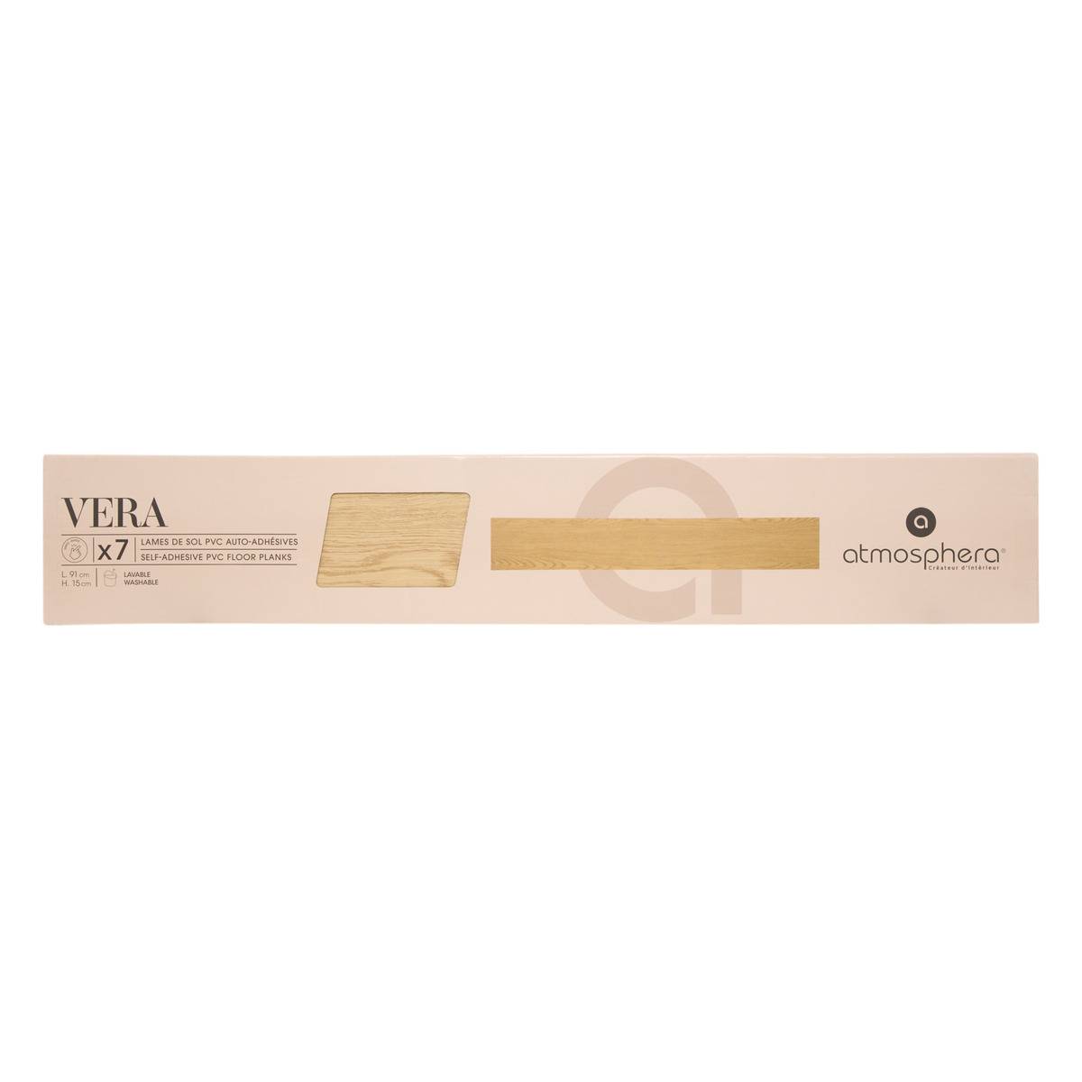 Lame PVC adhésive VERA beige, ATMOSPHERA