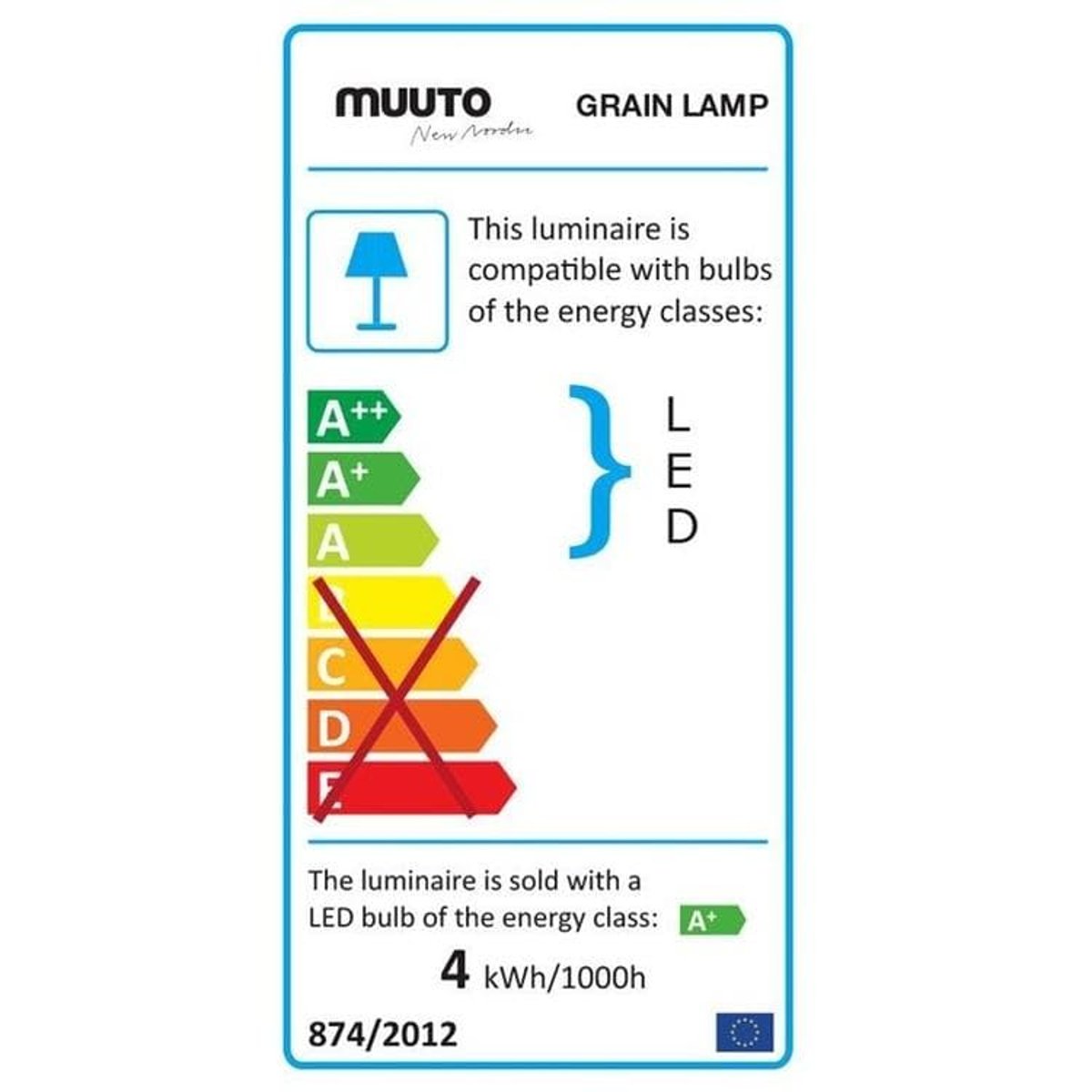 Suspension GRAIN gris, MUUTO