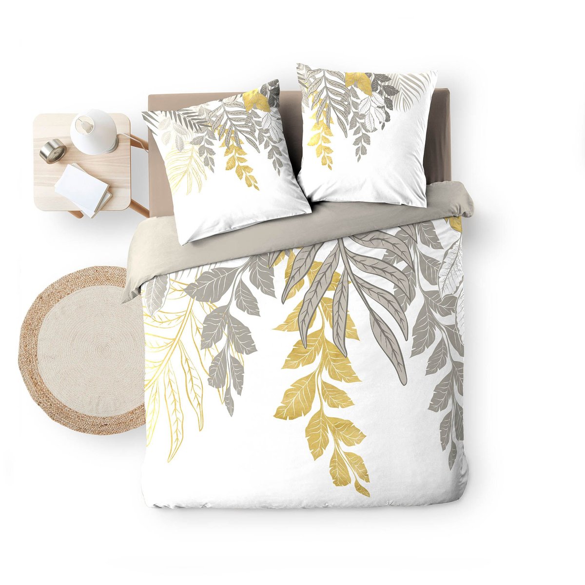Parure de lit 2 places 100% coton REDD multicolore, TOILINUX