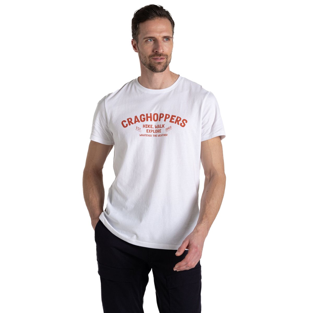 T-shirt LUCENT WHATEVER THE WEATHER blanc, CRAGHOPPERS