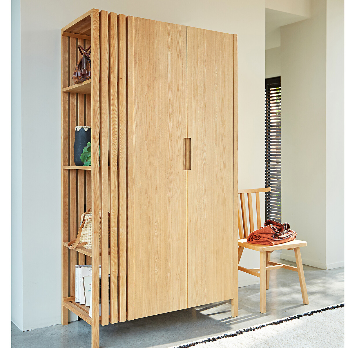 Armoire 2 portes Theonie naturel, LA REDOUTE INTERIEURS
