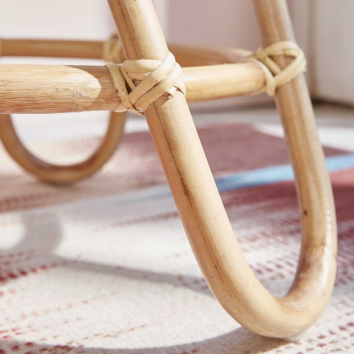 Table d'appoint en rotin ronde  PAOLA naturel, BERAH GETAH