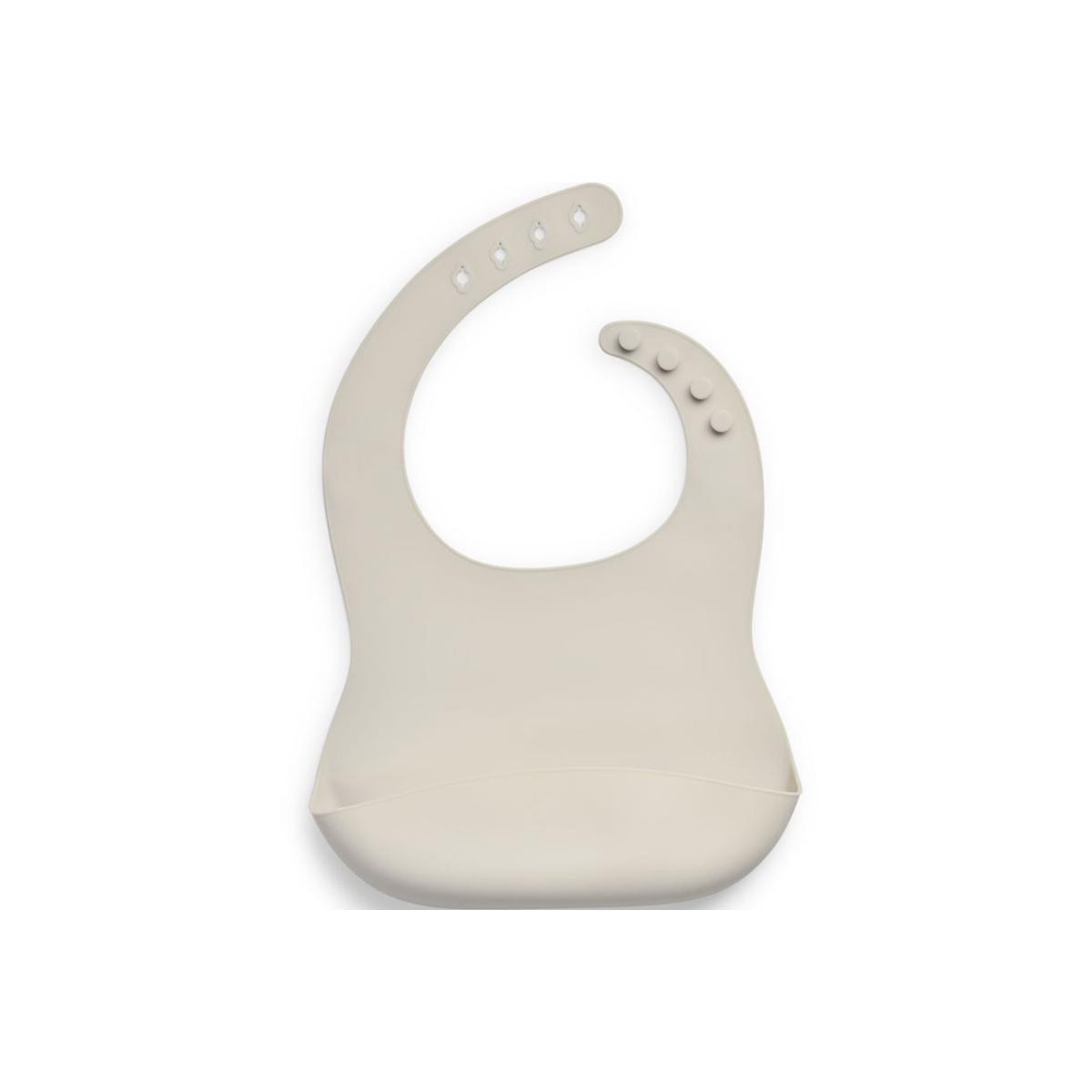 Bavoir en silicone beige, JOLLEIN