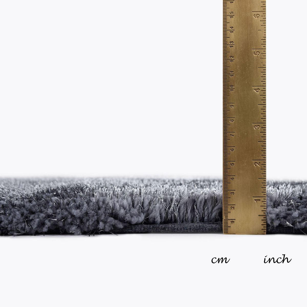 Tapis Shaggy SOFT brillant à poils longs anthracite, TOM TAILOR